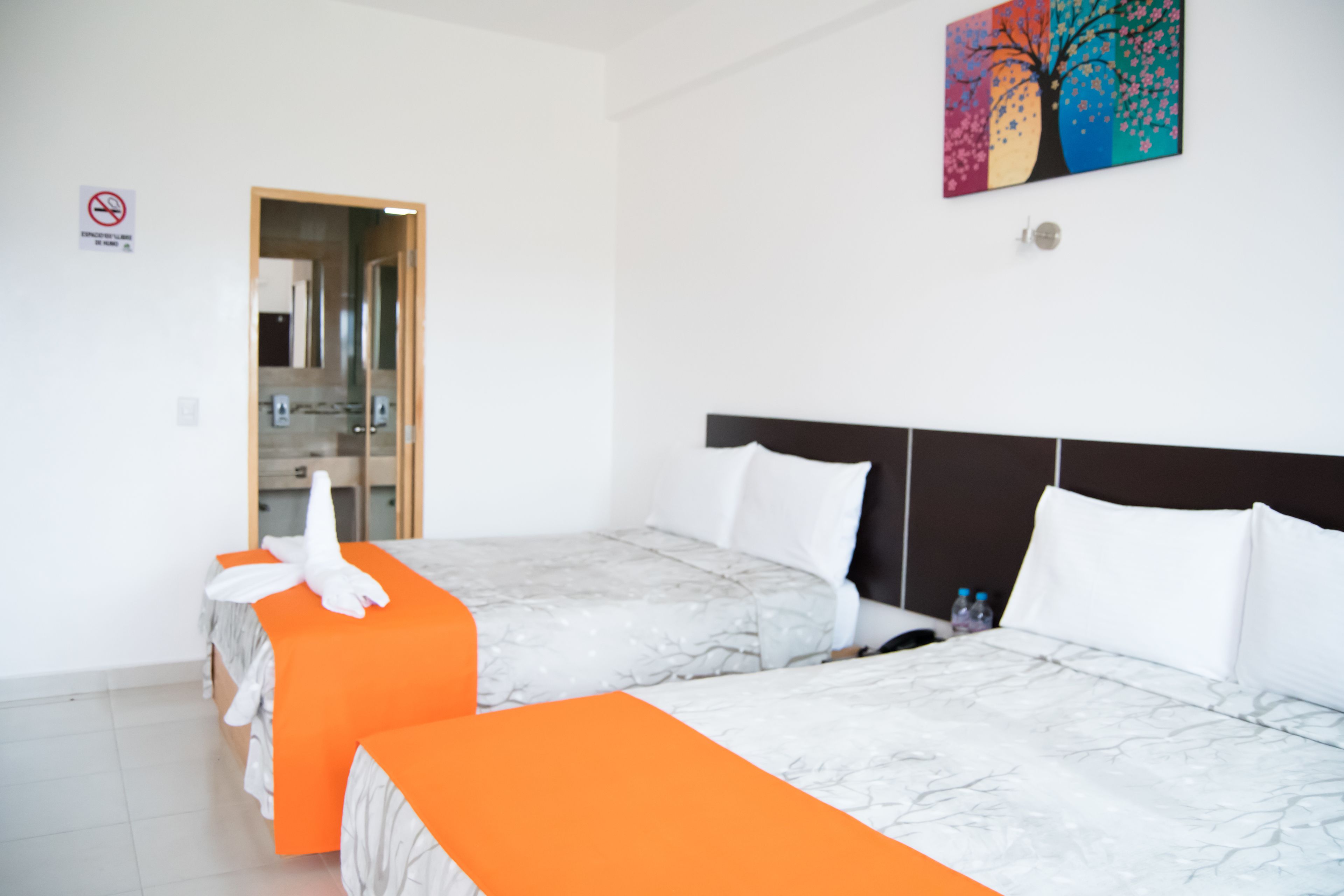 Habitación doble, 2 camas Queen size, con acceso para personas discapacitadas | Escritorio, tabla de planchar con plancha, wifi gratis y ropa de cama 