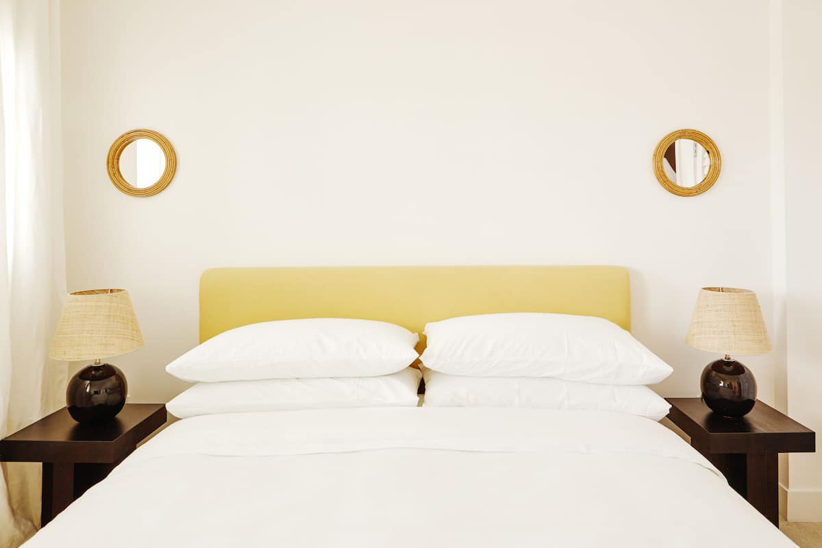 Frette Italian sheets, premium bedding, down duvets, pillow-top beds