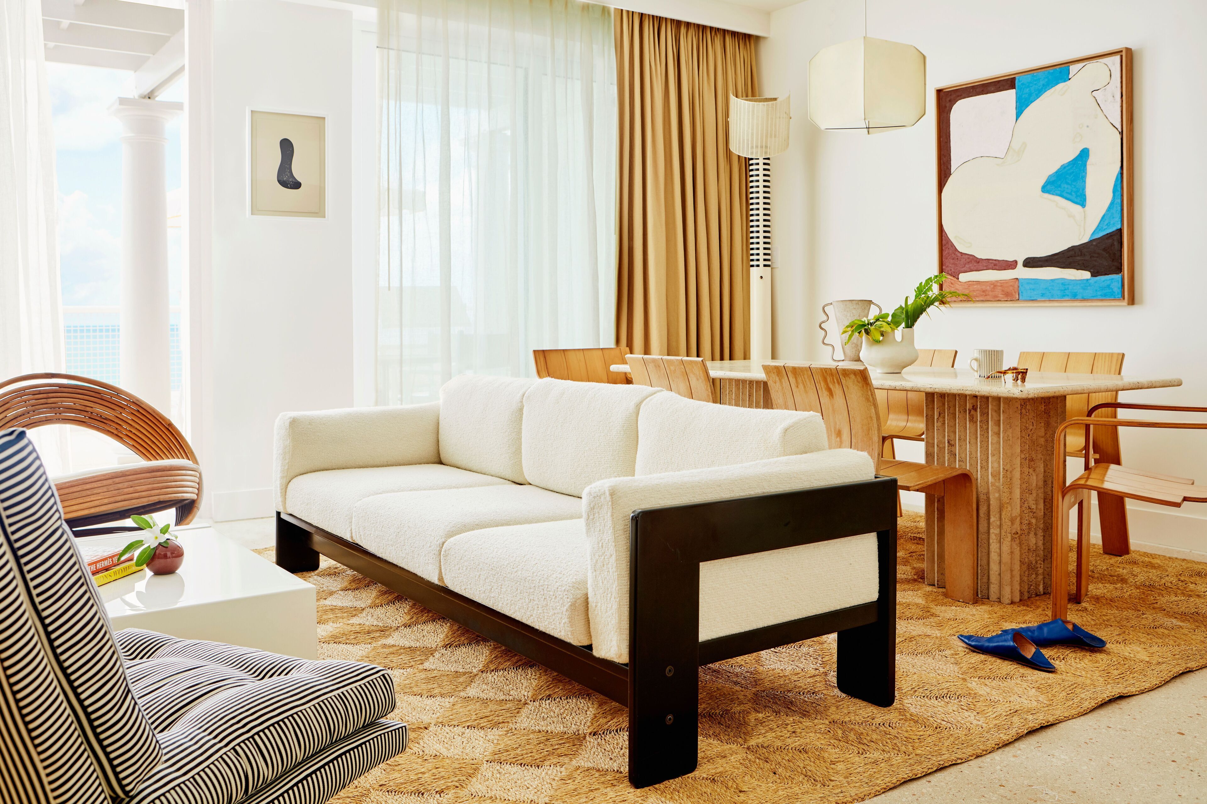 suite, multiple beds, beachfront (two bedroom beachfront  penthouse sui) | living room | 55-inch smart tv with cable channels, tv, netflix