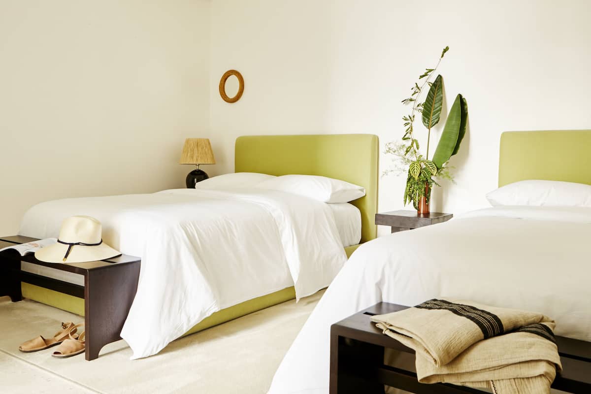 Frette Italian sheets, premium bedding, down duvets, pillow-top beds