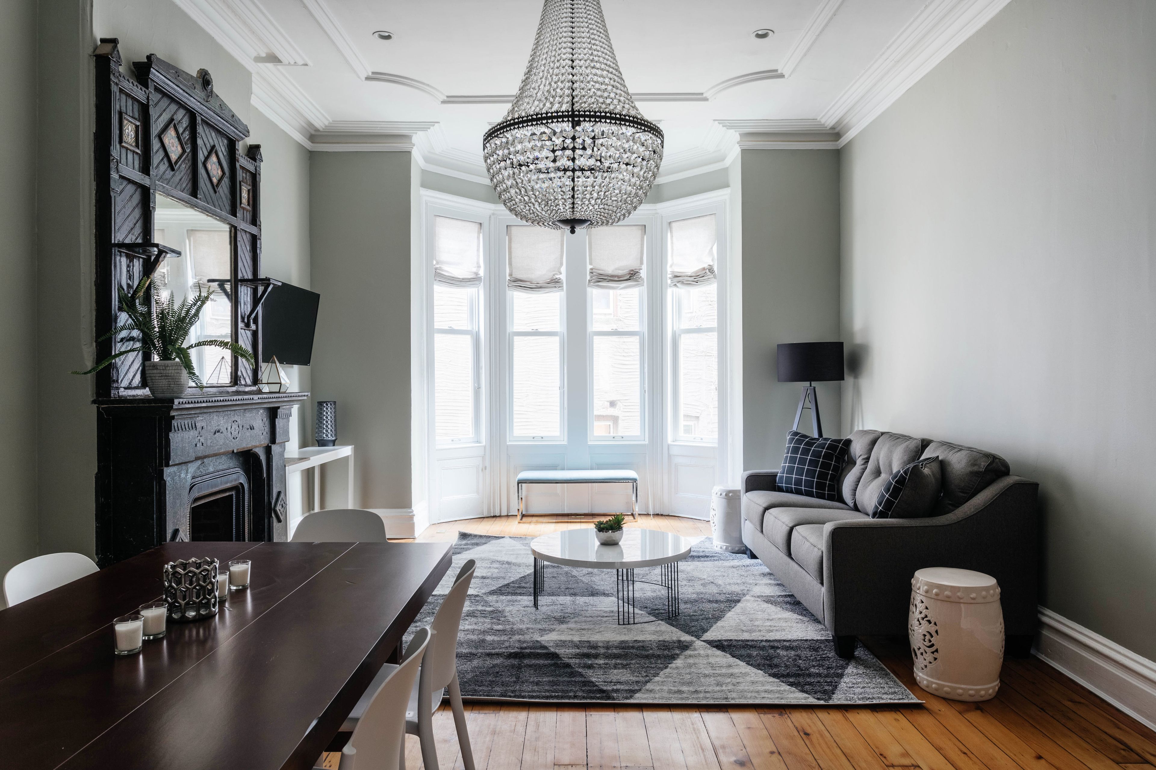 Luxury Townhome, Multiple Beds | Living area | 42-inch LED TV with cable channels, TV, Netflix