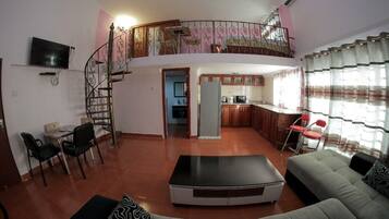 TV, ping pong, books