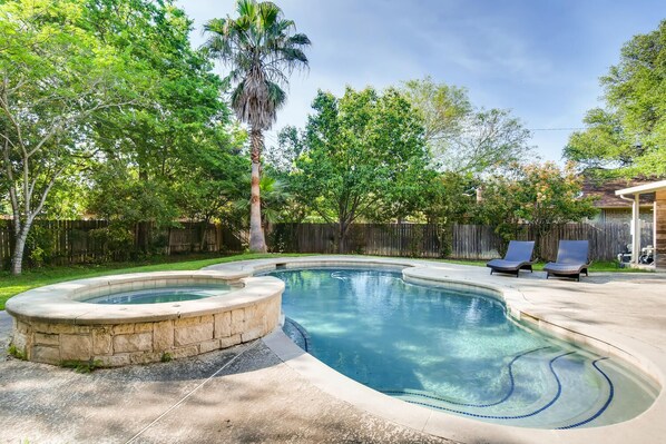 A heated pool