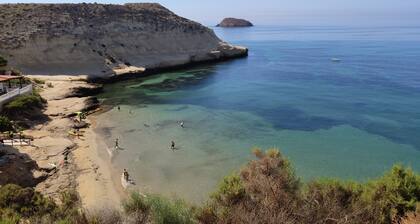 Apartment La Invencible Terreros in 1st line of beach