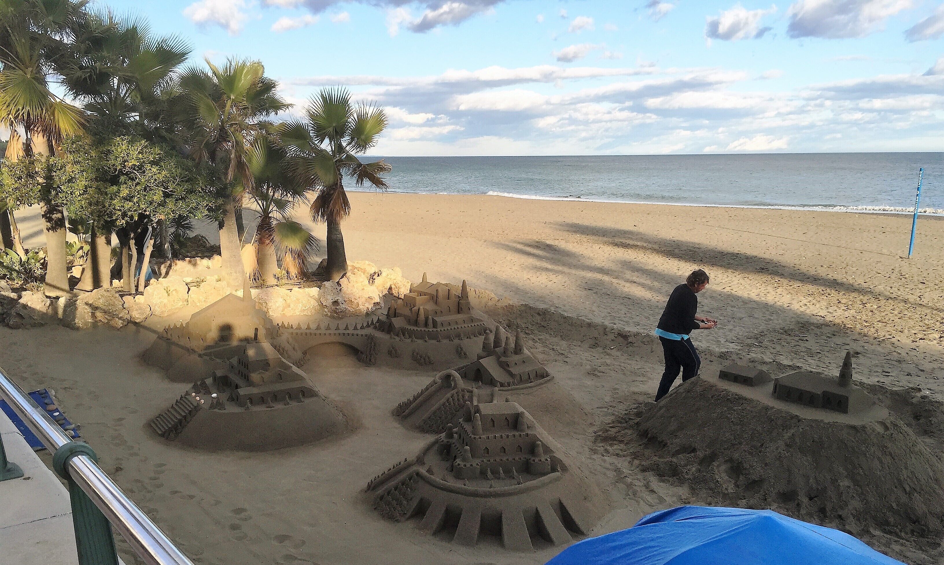 Nära stranden och strandhanddukar