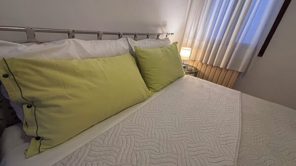 2 bedrooms, iron/ironing board, travel crib, free WiFi