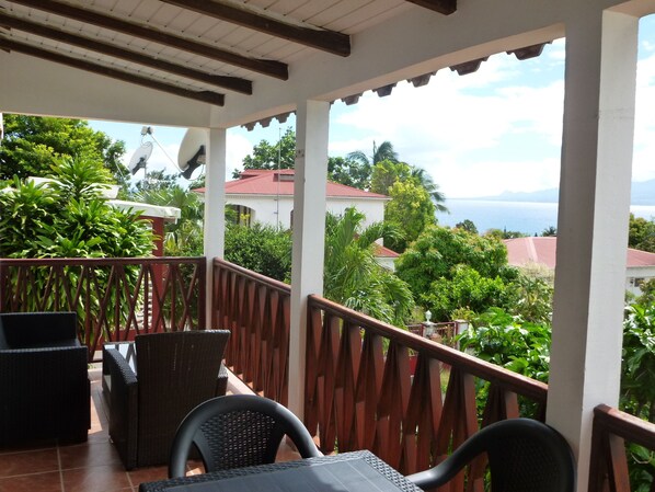 Terrace/patio - Spacious sea view loft, up to 6 people. Dampierre, Gosier (Le Gosier)