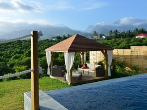 Terrace/patio - Luxury villa 160 m2 with magnificent mountain view and HEATED SWIMMING POOL (Bois d'Olives)
