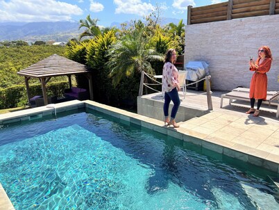 Luxury villa 160 m2 with magnificent mountain view and HEATED SWIMMING POOL
