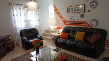 TV connectée, cheminée