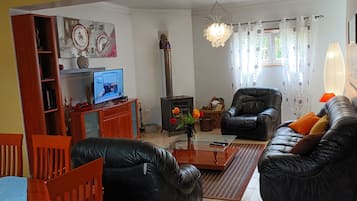 TV connectée, cheminée