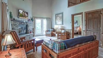 Télévision, cheminée