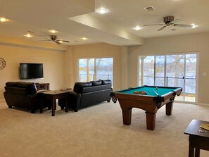Smart TV, video games, DVD player, table tennis