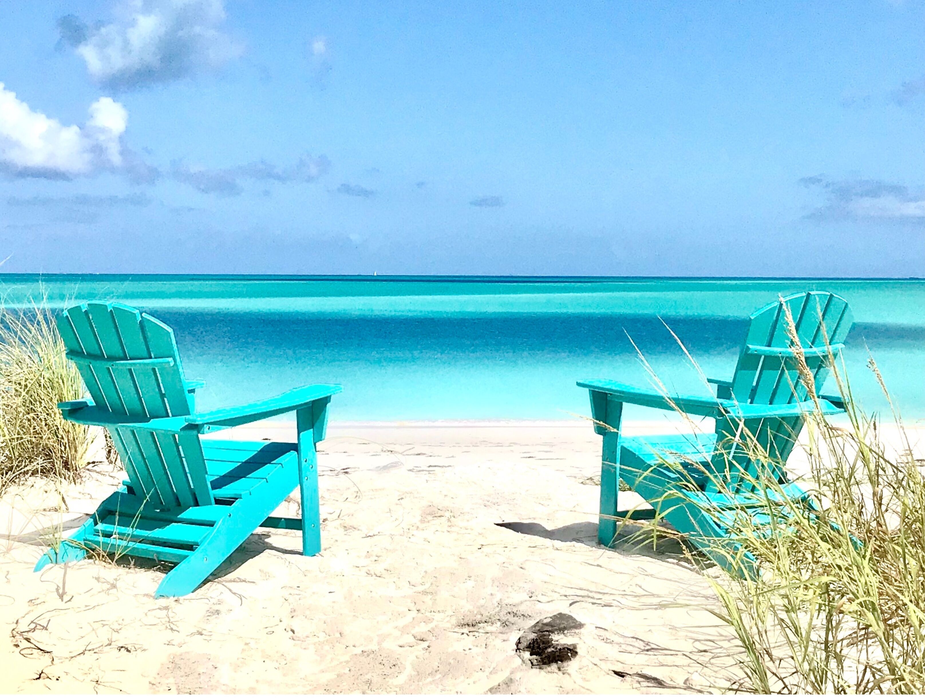 Liegestühle, Strandtücher