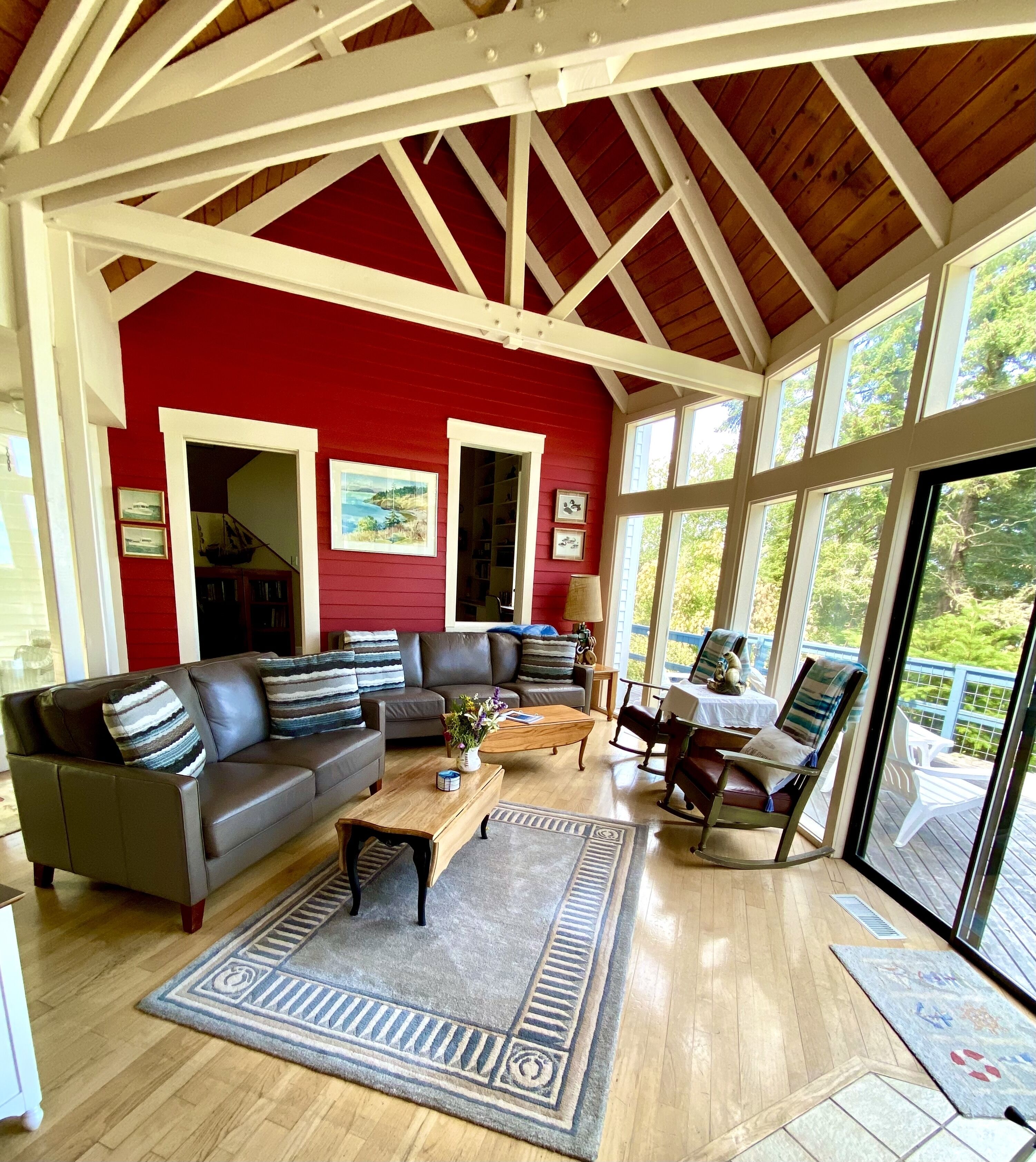 Smart TV, chimenea, reproductor de DVD, videoteca