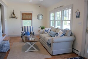 Smart TV, DVD player, books, stereo