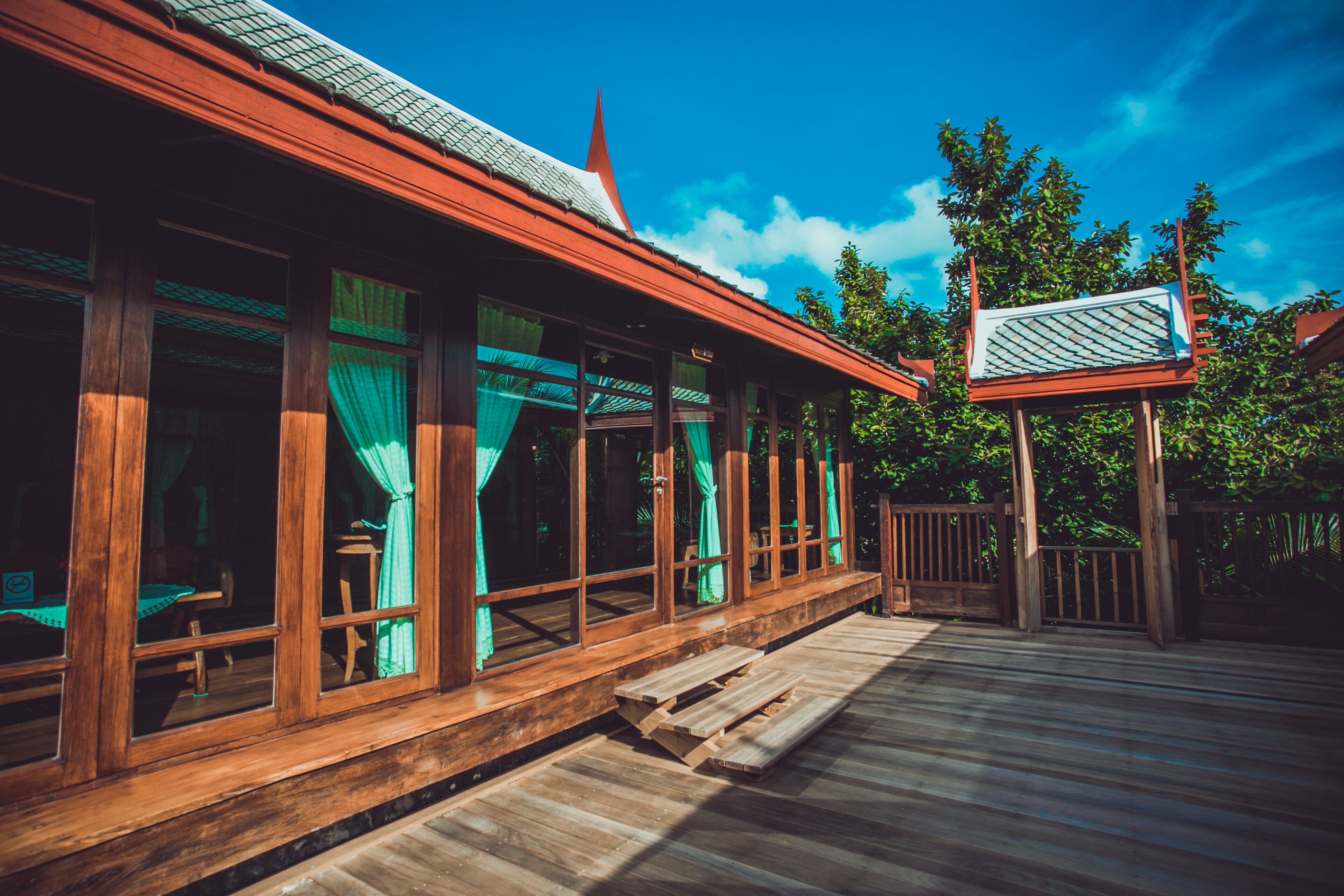 deluxe double bed | view from room