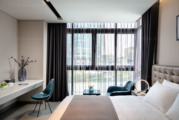 Minibar, in-room safe, desk, blackout curtains