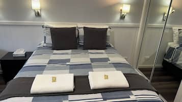 1 bedroom, pillow-top beds, individually decorated