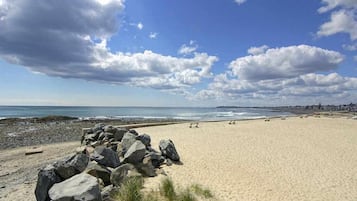 在海滩