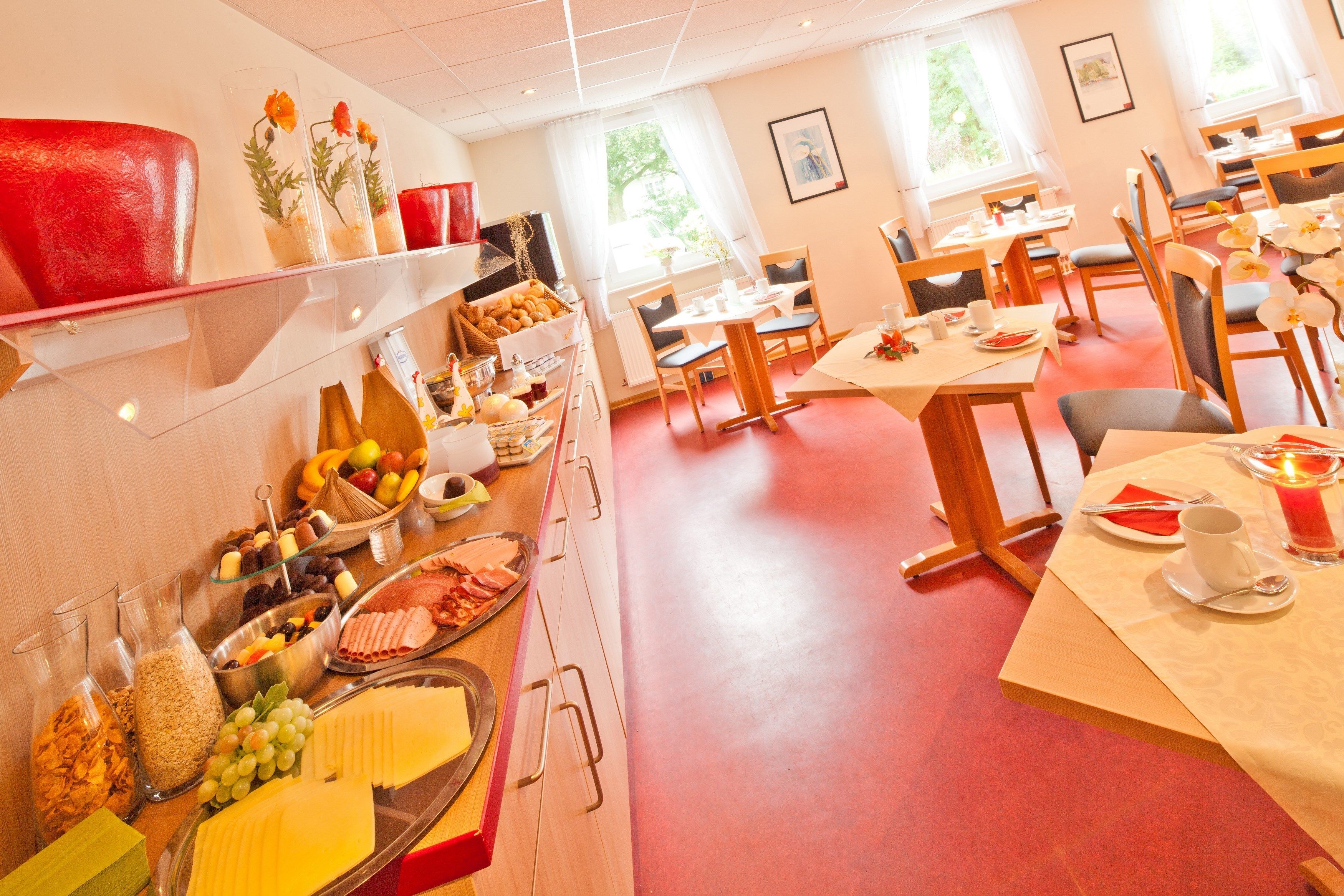 daily buffet breakfast (eur 10 per person)