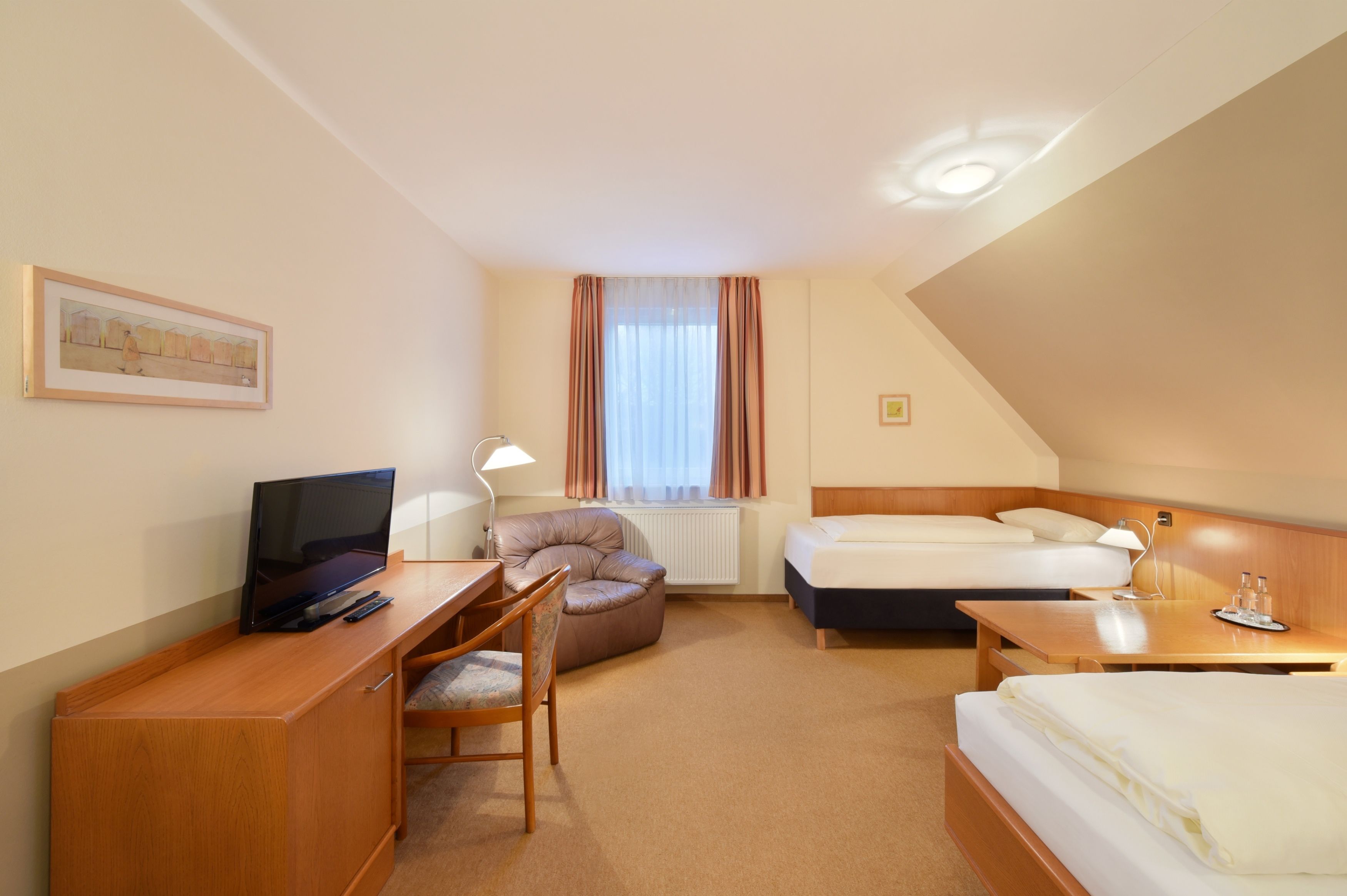 apartment | desk, blackout curtains, soundproofing, iron/ironing board