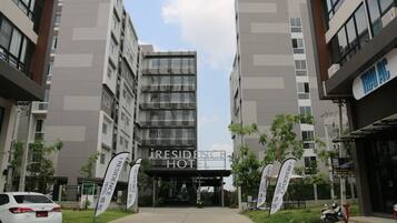 Façana frontal de l'allotjament