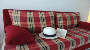 Apartment, 2 Bedrooms, Terrace, Sea View (Anima) | Living room | Flat-screen TV - Apartments Henc (Novigrad)