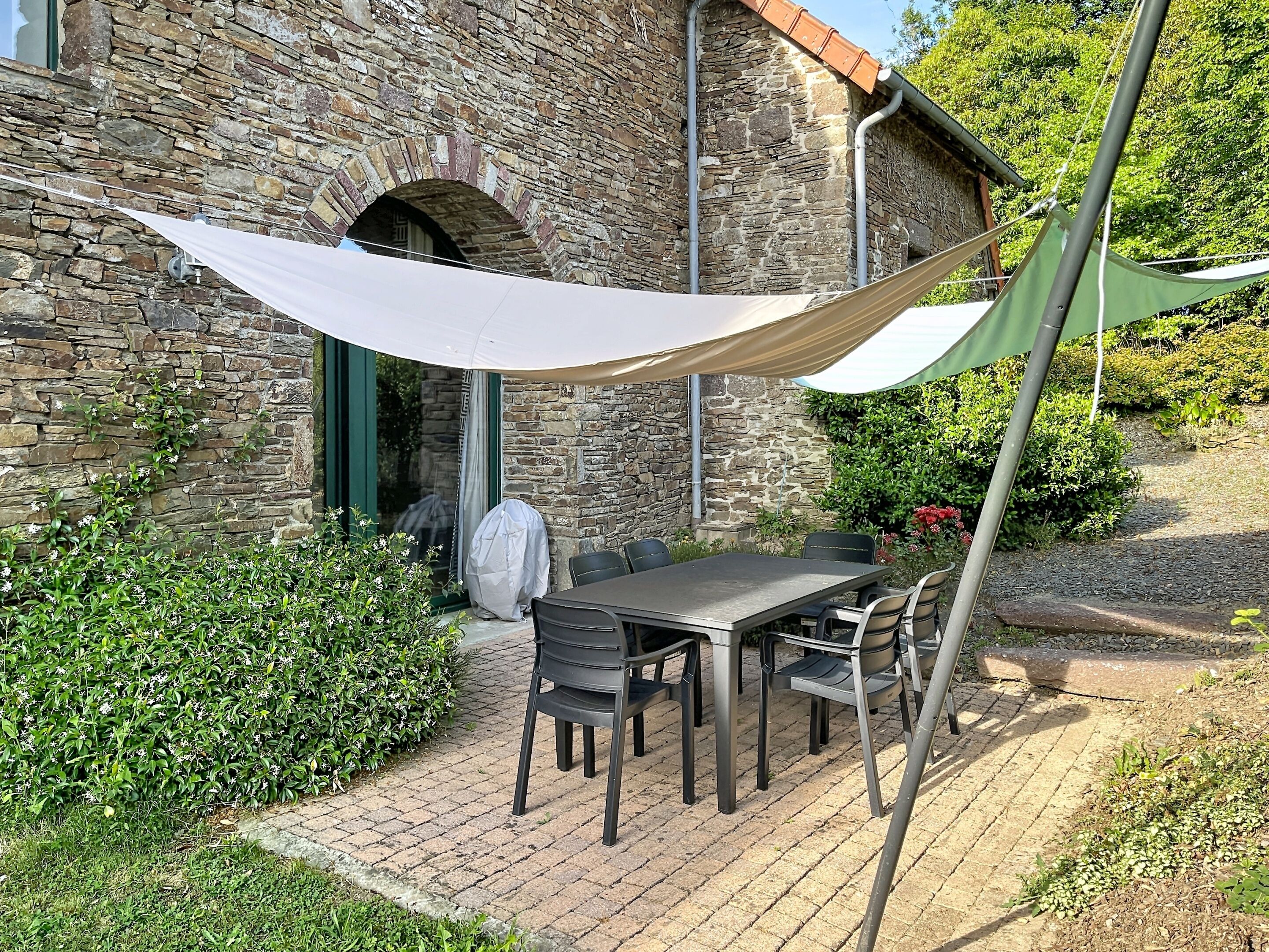 Traditional-Ferienhaus, mit Bad, Blick auf den Innenhof | Terrasse/Patio