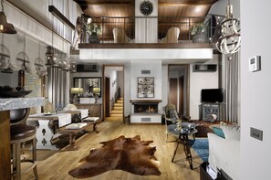 Villa, 5 Bedrooms | Living area | Plasma TV, fireplace - Regnum Golf Country 5 bedroom 3 (Bodrum)