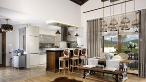 Villa | Living area | Plasma TV, fireplace - Regnum Golf Country 5 bedroom 4 (Bodrum)