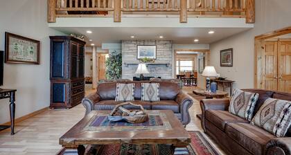 Lakefront home with private dock, firepit, playground & lake views