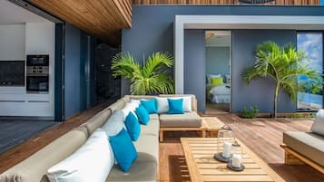 TV, DVD player, stereo