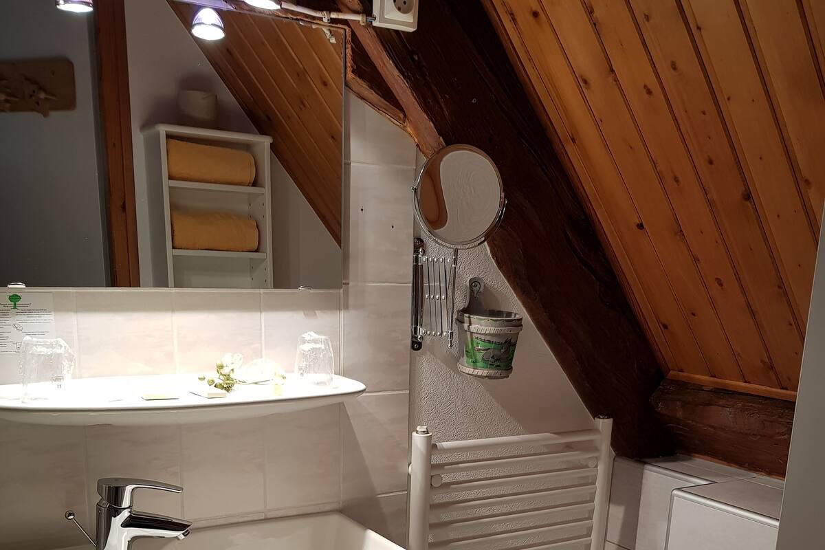 Ducha, artículos de tocador gratuitos, secador de pelo, toallas