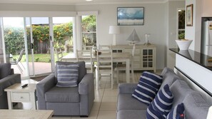 Living area - The Clippers, 1/131 Soldiers Point Road - fabulous waterfront unit (Soldiers Point)