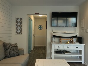 Smart TV, DVD player, toys, books