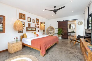 ハネムーン ヴィラ 1 ベッドルーム | 1 室のベッドルーム、セーフティボックス (室内)、デスク、ノートパソコン用作業スペース