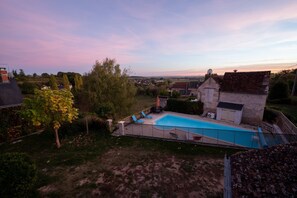 Piscine extérieure, piscine chauffée