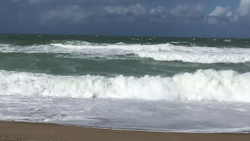 Beach nearby, sun-loungers