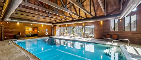 Indoor pool, a heated pool