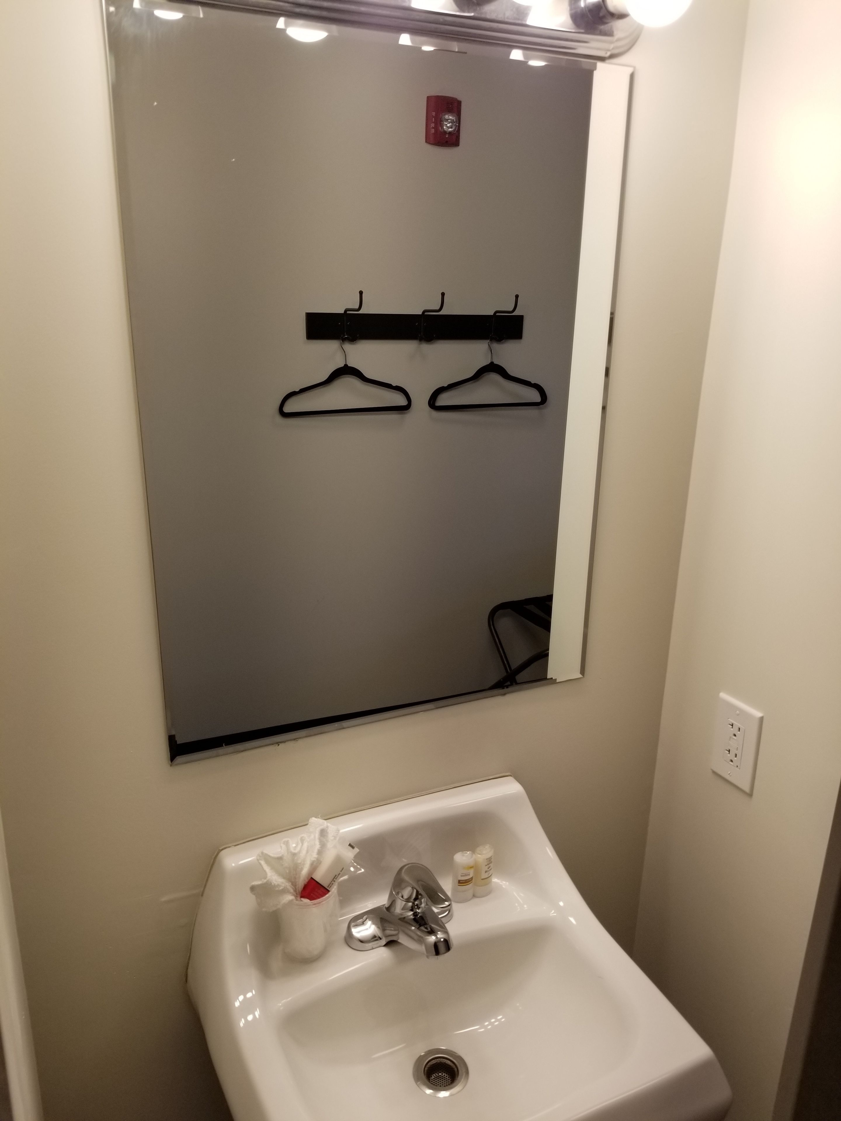 economy double room, 1 queen bed, accessible, non smoking | bathroom | shower, free toiletries, hair dryer, towels