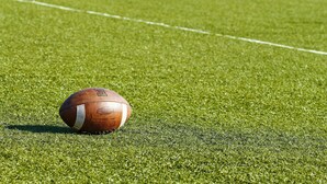 A football on a green field. - Holiday Inn Kalamazoo West by IHG (Kalamazoo)