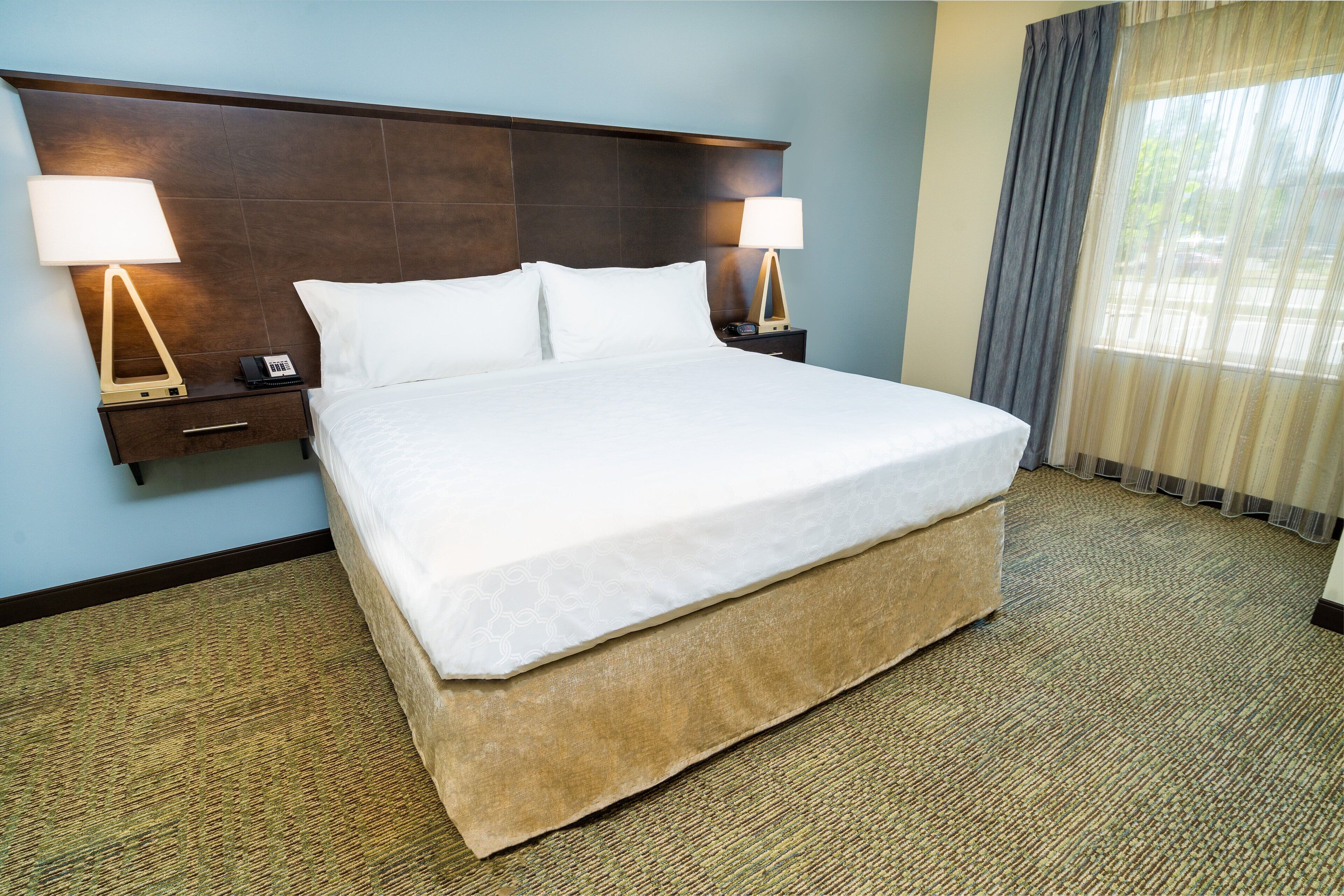 Pillow-top beds, in-room safe, desk, blackout curtains