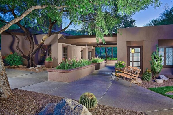 Front of property - evening/night - The Greens and Ventana Canyon 3115E (Tucson)