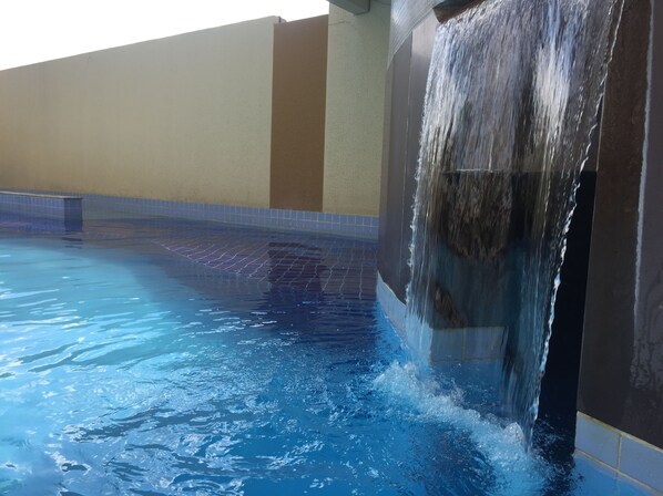 A heated pool