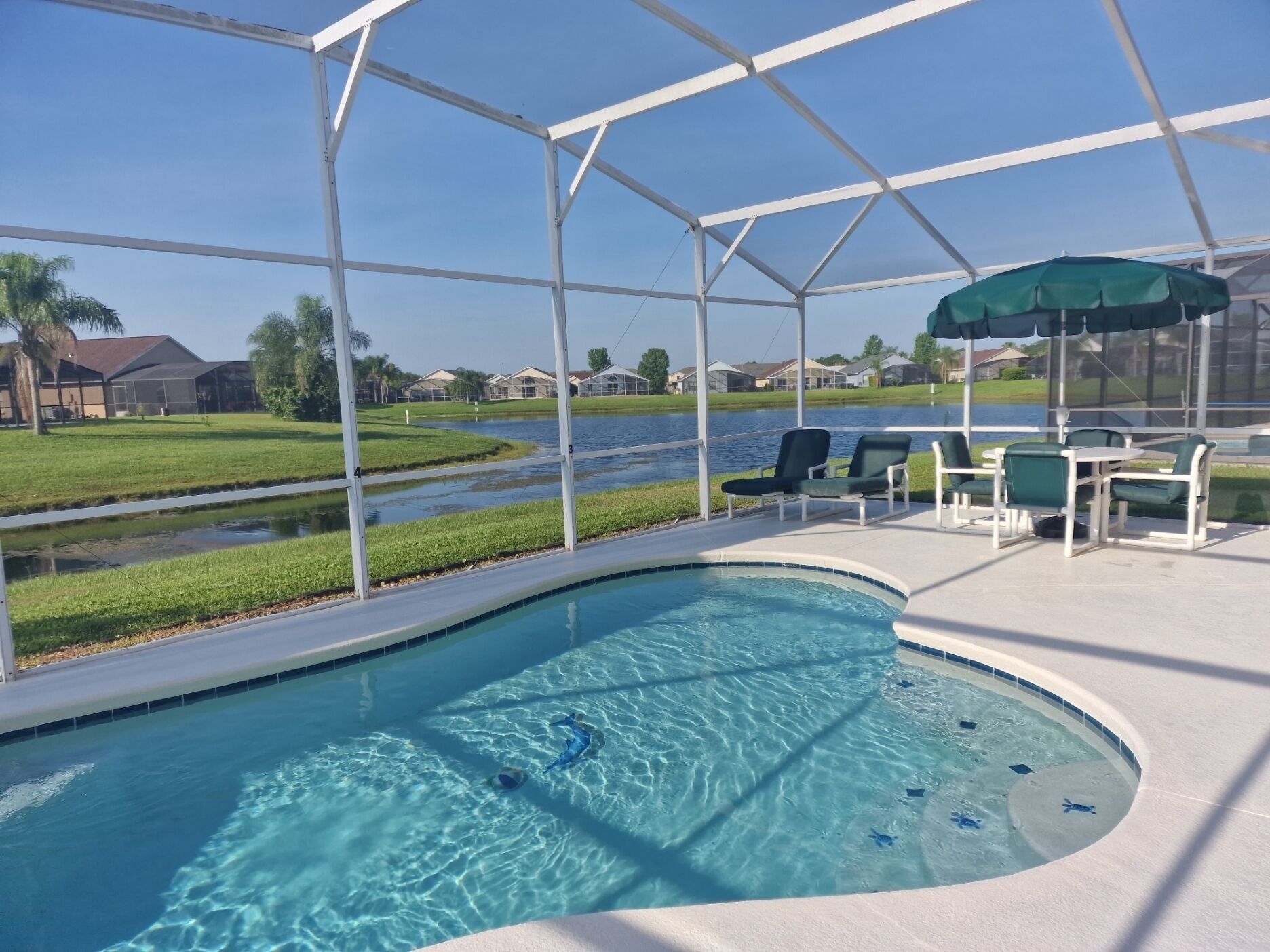 Disney, quiet, beautiful, south facing, lake view, pool, modern, luxury
