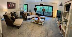 Fernseher, DVD-Player, Bücher