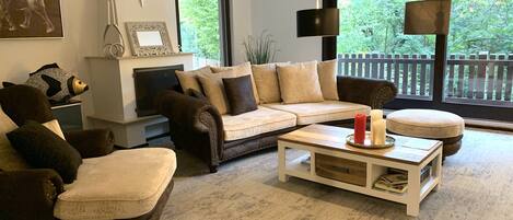 TV, DVD player, books