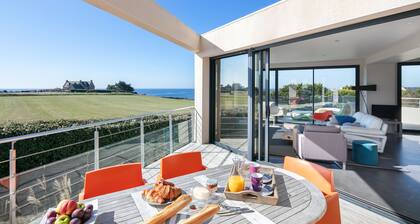 Magnifique Villa Vue Mer Bretagne 250 mÂČ Piscine IntĂ©rieure Plage Ă Pied 5 Ch