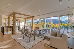 Smart-TV, Kamin, DVD-Player, BĂŒcher